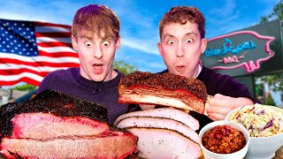 Two Brit’s try Louisiana BBQ for the first time [upl. by Teeter189]