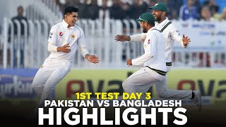 Full Highlights  Pakistan vs Bangladesh  1st Test Day 3 2020  PCB  M2D2K  PAKvBAN [upl. by Idnis36]