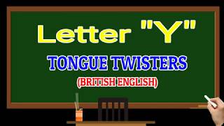 Tongue Twister  Letter Y  Kids Tongue Twister  Tongue Exercise [upl. by Chemarin242]