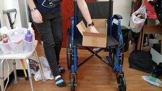 Unboxing my new Drive Blue Streak wheelchair [upl. by Cooley336]