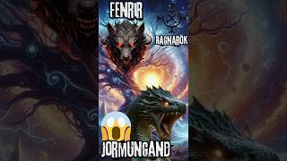 The monstrous rises😮😱monstrous of ragnarok fenrir and jormungandr yggdrasil tremble facts [upl. by Georgine]