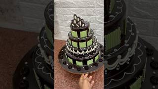 5kg  4 tier chocolate cake decorating ideas chocolatecake cakedecorating shortsfeed shorts [upl. by Towroy]