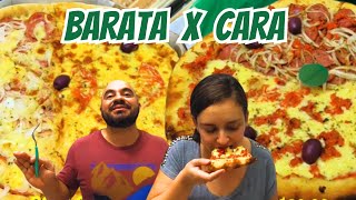 PIZZA BARATA X PIZZA CARA  QUAL VALE MAIS A PENA [upl. by Ajin]