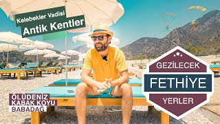 Fethiyede Gezilecek Yerler  OÌˆluÌˆdeniz Kabak Koyu BabadagÌ† Kelebekler Vadisi Antik Kentler [upl. by Yatnwahs669]