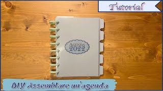 Scrapbooking tutorial  DIY Assemblare unagenda personalizzata [upl. by Quirk]