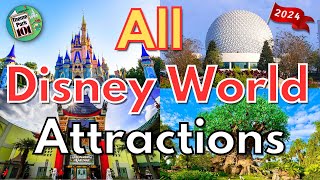 Walt Disney World ATTRACTION GUIDE  2024  All Rides amp Shows in All 4 Parks  Orlando Florida [upl. by Aseel521]