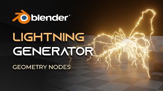 Lightning Electric Generator  Blender Geometry Nodes [upl. by Dianne]