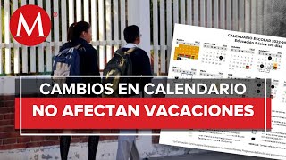 Modificaciones a calendario escolar no afectan vacaciones de verano SEP [upl. by Artined]