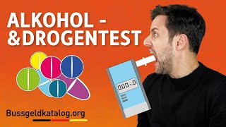 AlkoholtestDrogentest bei der Verkehrskontrolle 🍺💊  bussgeldkatalogorg [upl. by Annadroj]