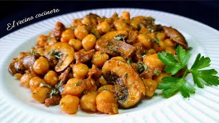 ¿No sabes que comer hoy Receta fácil y rápida con GARBANZOS de bote🤩 [upl. by Lanita]