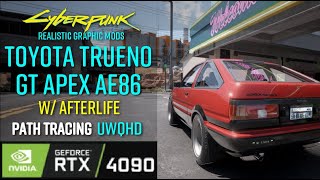 TOYOTA AE86 TRUENO MOD w  Afterlife  897 Growl FM  CyberPunk2077  Path Tracing  RTX4090 [upl. by Grosz390]