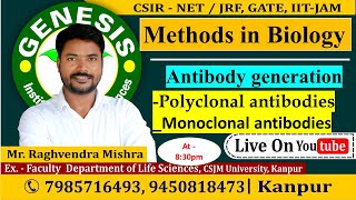 Monoclonal antibodies Polyclonal antibodies Methods in Biology Unit13  CSIR NETJRF  IITJAM [upl. by Kallick]