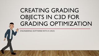 Creating Grading Objects in Civil 3D Grading Optimization [upl. by Heintz]