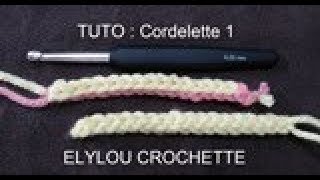 TUTO crochet  Cordelette  corde 1 fine est facile [upl. by Gretna]