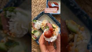 Rice paper rolls health food healthyrecipes recipe shorts [upl. by Ellene835]