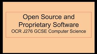 Open Source and Proprietary Software [upl. by Vincenty]