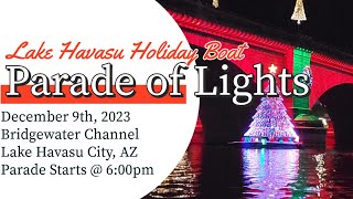 2023 Lake Havasu Boat Parade of LIghts [upl. by Aedrahs454]