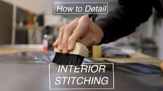 How To Detail Your Cars Interior Stitching [upl. by Schell962]