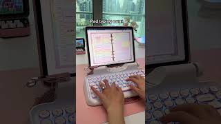 iPad typing ASMR 😍 typewriter keyboard iPad accessories  goodnotes digital planner [upl. by Greenman352]