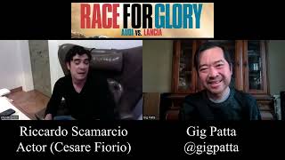 Riccardo Scamarcio Interview for Race for Glory Audi vs Lancia [upl. by Eadwine]