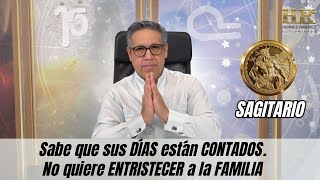 SAGITARIO Me lo dice un ángel Sabe que sus DÍAS están CONTADOS No quiere ENTRISTECER a la FAMILIA [upl. by Griffiths]