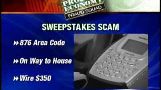 Fraud Squad Scammers Use Sweepstakes To Steal Money [upl. by Marketa]