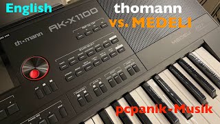 pcpanikMusik  EN thomann AKX 1100 vs Medeli AKX10 [upl. by Biondo]