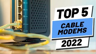 Top 5 BEST Cable Modems of 2022 [upl. by Arvad]