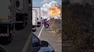 Incident from an explosion on the Highway [upl. by Ethel]