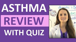 Asthma Treatment Symptoms Pathophysiology Nursing Interventions NCLEX Review Lecture [upl. by Navada]