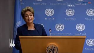 Dilma sugere estocar vento na ONU [upl. by Yessac618]