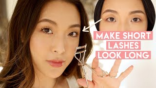 LASH ROUTINE How to curl straight stubborn lashes [upl. by Janie]