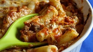 Easy Baked Ziti  Lighter Less Fat [upl. by Elva]