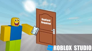 How To Make KeyCard Door In Roblox Studio [upl. by Notyal508]