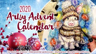 Artsy Advent Calendar 2020 Whimsical Snow Bunny [upl. by Quiteri]