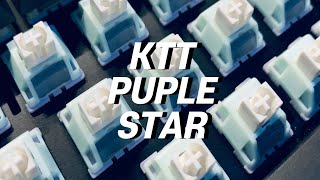 CYCLE7 KTT PURPLE STAR Linear Switch Typing Sound [upl. by Sarad518]