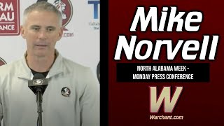 FSU Football  Mike Norvell on Miami win North Alabama Texas AampM rumors  Warchant TV FSU [upl. by Kacey]