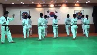 TAEKWONDO POOMSAE TAEGEUK 8 PHAL JANG 8 태극8장 WITH MASTER KANG JAE JIN [upl. by Lydnek]