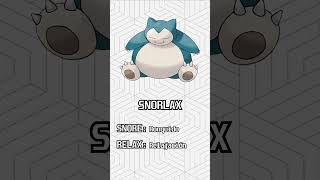 🍎 Etimología Pokémon SNORLAX y MUNCHLAX 🍎 [upl. by Nairret]