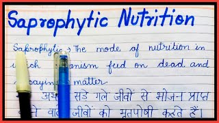 What is Saprophytic Nutrition  Definition of saprophytic nutrition  Saprophytic nutrition kya hai [upl. by Lunneta]