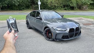 2024 BMW M3 Competition Start Up Exhaust Test Drive Walkaround POV and Review [upl. by Jehoash]