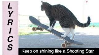 CAT Super Skateboarding Adventure With Lyrics [upl. by Janice116]