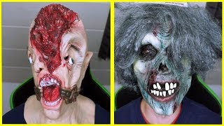 8 krasse HALLOWEEN MASKEN im TEST gruselig [upl. by Tehr456]