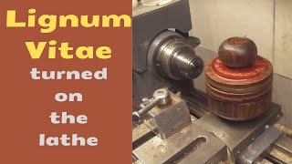 Lignum Vitae on the lathe [upl. by Zack]