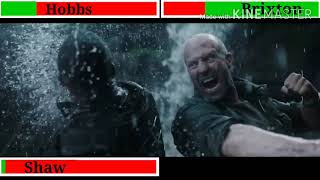 Hobbs And Shaw Vs Brixton HD With HealthBars Fast amp Furious Presents Hobbs And Shaw By Antoonos s [upl. by Shore944]