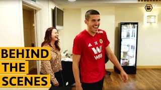 Football Focus with Conor Coady  Behind the Scenes at Wolves Training Ground [upl. by Rene133]