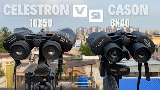 Celestron Upclose 10X50 Vs Cason 8X40 Binoculars [upl. by Pinckney]