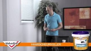 How to  Haarscheurvuller  Alabastine [upl. by Aryaz]