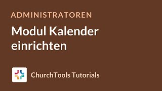 Modul Kalender einrichten [upl. by Annamaria]