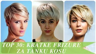 Top 30 kratke frizure za tanku kosu [upl. by Bradford750]